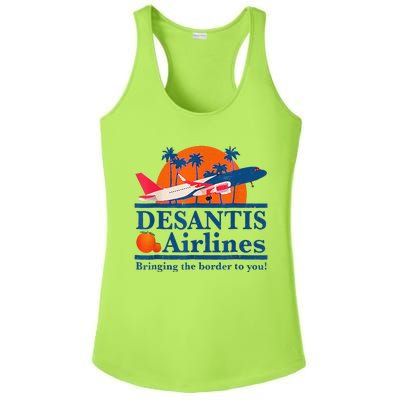 DeSantis Airlines Funny Political Meme Ron DeSantis Governor Ladies PosiCharge Competitor Racerback Tank