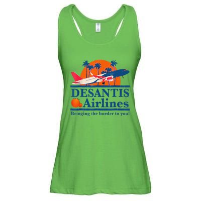 DeSantis Airlines Funny Political Meme Ron DeSantis Governor Ladies Essential Flowy Tank