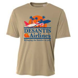 DeSantis Airlines Funny Political Meme Ron DeSantis Governor Cooling Performance Crew T-Shirt