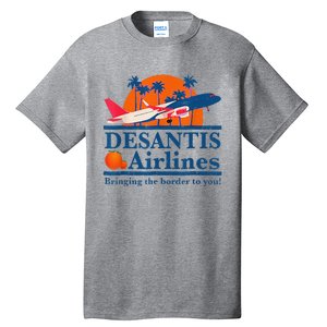 DeSantis Airlines Funny Political Meme Ron DeSantis Governor Tall T-Shirt