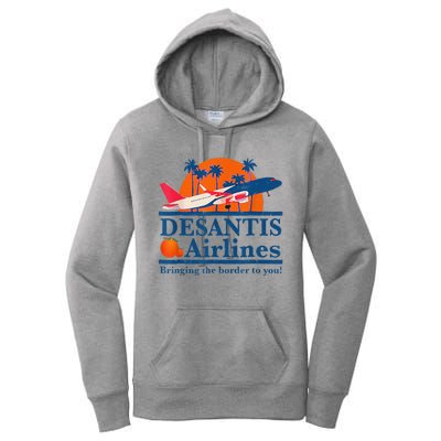 DeSantis Airlines Funny Political Meme Ron DeSantis Governor Women's Pullover Hoodie