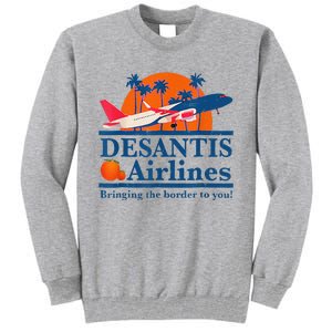 DeSantis Airlines Funny Political Meme Ron DeSantis Governor Tall Sweatshirt