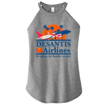 DeSantis Airlines Funny Political Meme Ron DeSantis Governor Women’s Perfect Tri Rocker Tank