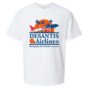 DeSantis Airlines Funny Political Meme Ron DeSantis Governor Sueded Cloud Jersey T-Shirt