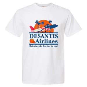 DeSantis Airlines Funny Political Meme Ron DeSantis Governor Garment-Dyed Heavyweight T-Shirt