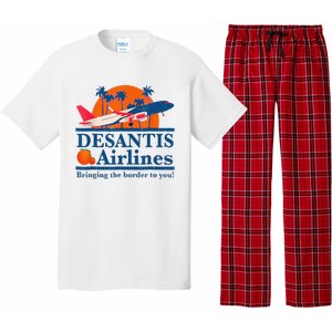 DeSantis Airlines Funny Political Meme Ron DeSantis Governor Pajama Set