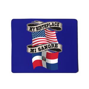 Dominican American Flag Half American Half Dominican Roots Gift Mousepad