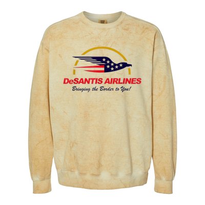 DeSantis Airlines Funny Political Meme DeSantis Airlines Ron DeSantis Colorblast Crewneck Sweatshirt