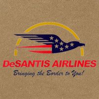 DeSantis Airlines Funny Political Meme DeSantis Airlines Ron DeSantis Cotton Canvas Backpack