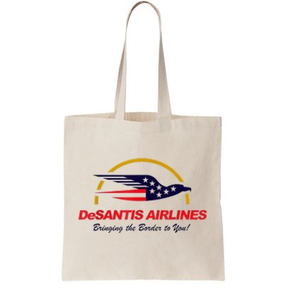 DeSantis Airlines Funny Political Meme DeSantis Airlines Ron DeSantis Tote Bag