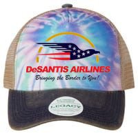 DeSantis Airlines Funny Political Meme DeSantis Airlines Ron DeSantis Legacy Tie Dye Trucker Hat