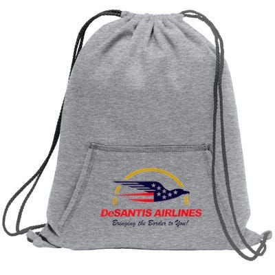 DeSantis Airlines Funny Political Meme DeSantis Airlines Ron DeSantis Sweatshirt Cinch Pack Bag