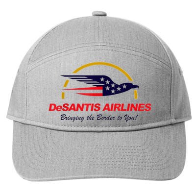 DeSantis Airlines Funny Political Meme DeSantis Airlines Ron DeSantis 7-Panel Snapback Hat