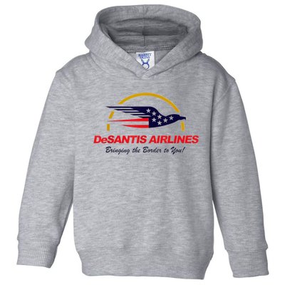 DeSantis Airlines Funny Political Meme DeSantis Airlines Ron DeSantis Toddler Hoodie