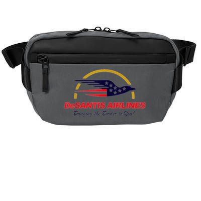 DeSantis Airlines Funny Political Meme DeSantis Airlines Ron DeSantis Crossbody Pack