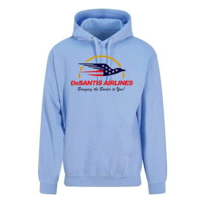 DeSantis Airlines Funny Political Meme DeSantis Airlines Ron DeSantis Unisex Surf Hoodie