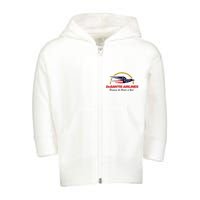 DeSantis Airlines Funny Political Meme DeSantis Airlines Ron DeSantis Toddler Zip Fleece Hoodie