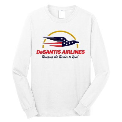 DeSantis Airlines Funny Political Meme DeSantis Airlines Ron DeSantis Long Sleeve Shirt
