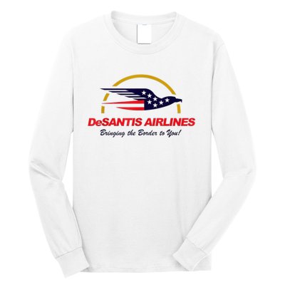 DeSantis Airlines Funny Political Meme DeSantis Airlines Ron DeSantis Long Sleeve Shirt