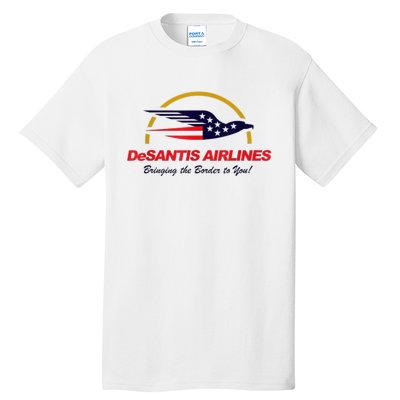 DeSantis Airlines Funny Political Meme DeSantis Airlines Ron DeSantis Tall T-Shirt