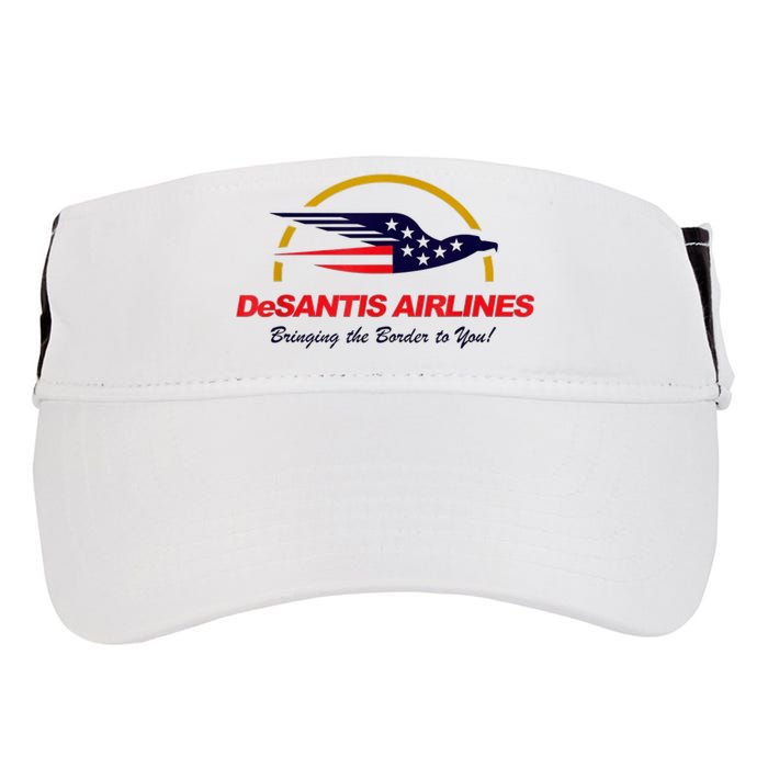 DeSantis Airlines Funny Political Meme DeSantis Airlines Ron DeSantis Adult Drive Performance Visor
