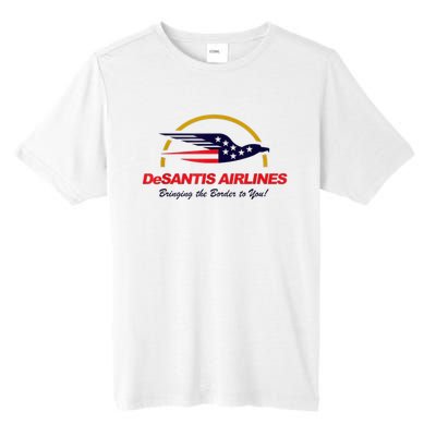 DeSantis Airlines Funny Political Meme DeSantis Airlines Ron DeSantis Tall Fusion ChromaSoft Performance T-Shirt