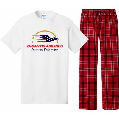 DeSantis Airlines Funny Political Meme DeSantis Airlines Ron DeSantis Pajama Set