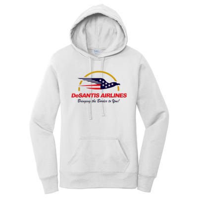 DeSantis Airlines Funny Political Meme DeSantis Airlines Ron DeSantis Women's Pullover Hoodie