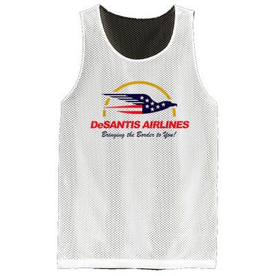 DeSantis Airlines Funny Political Meme DeSantis Airlines Ron DeSantis Mesh Reversible Basketball Jersey Tank