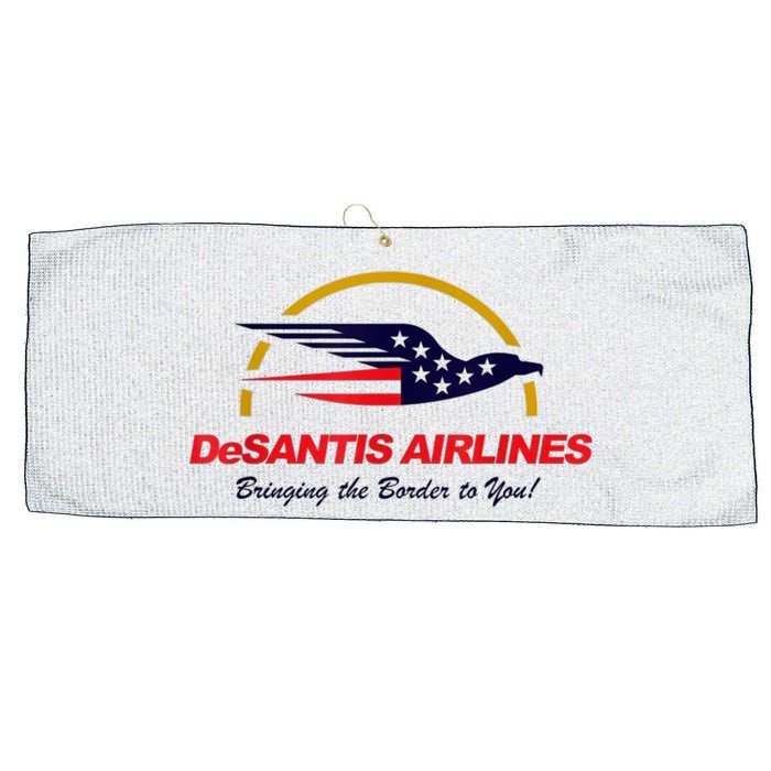 DeSantis Airlines Funny Political Meme DeSantis Airlines Ron DeSantis Large Microfiber Waffle Golf Towel