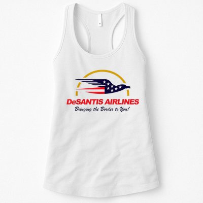 DeSantis Airlines Funny Political Meme DeSantis Airlines Ron DeSantis Womens Tank Top