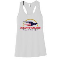 DeSantis Airlines Funny Political Meme DeSantis Airlines Ron DeSantis Women's Racerback Tank