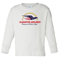 DeSantis Airlines Funny Political Meme DeSantis Airlines Ron DeSantis Toddler Long Sleeve Shirt