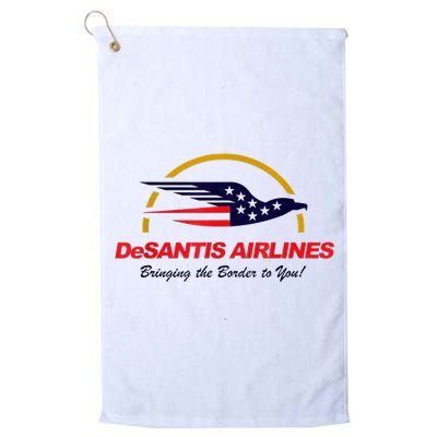 DeSantis Airlines Funny Political Meme DeSantis Airlines Ron DeSantis Golf Towel