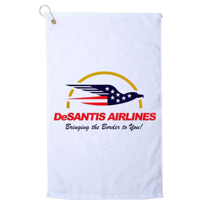 DeSantis Airlines Funny Political Meme DeSantis Airlines Ron DeSantis Golf Towel