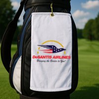 DeSantis Airlines Funny Political Meme DeSantis Airlines Ron DeSantis Golf Towel