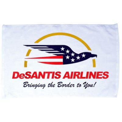 DeSantis Airlines Funny Political Meme DeSantis Airlines Ron DeSantis Microfiber Hand Towel