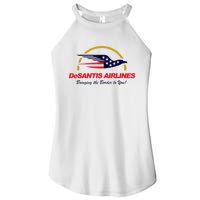 DeSantis Airlines Funny Political Meme DeSantis Airlines Ron DeSantis Women's Perfect Tri Rocker Tank