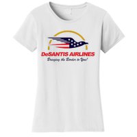 DeSantis Airlines Funny Political Meme DeSantis Airlines Ron DeSantis Women's T-Shirt