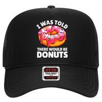 Donut Art For Women Doughnut Novelty Lover Donut High Crown Mesh Back Trucker Hat