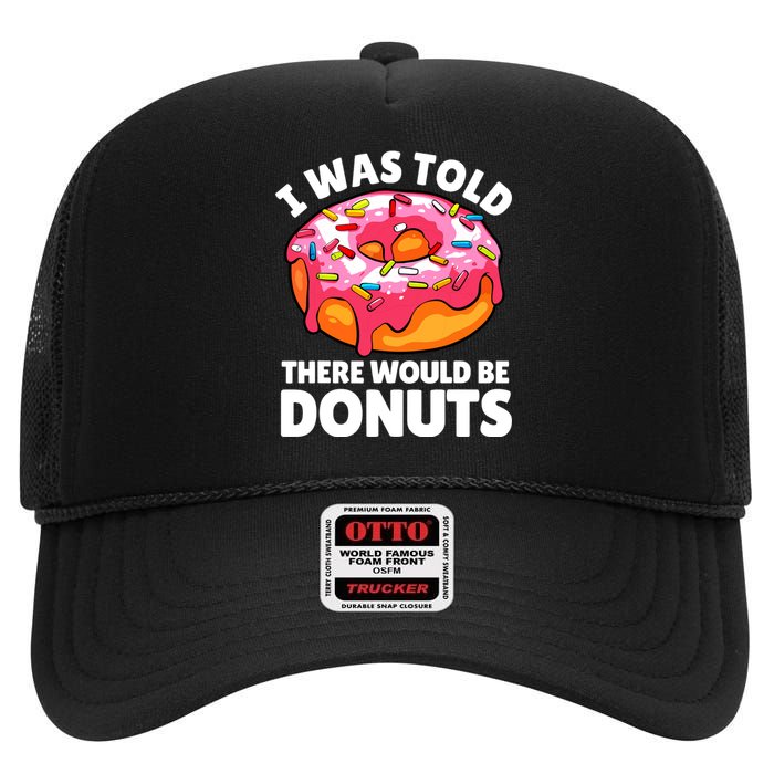 Donut Art For Women Doughnut Novelty Lover Donut High Crown Mesh Back Trucker Hat