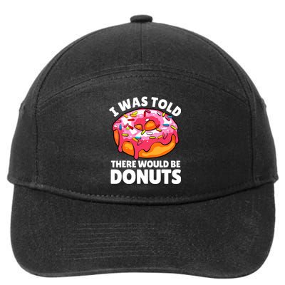 Donut Art For Women Doughnut Novelty Lover Donut 7-Panel Snapback Hat