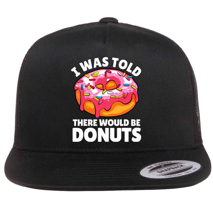 Donut Art For Women Doughnut Novelty Lover Donut Flat Bill Trucker Hat