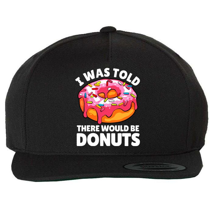 Donut Art For Women Doughnut Novelty Lover Donut Wool Snapback Cap