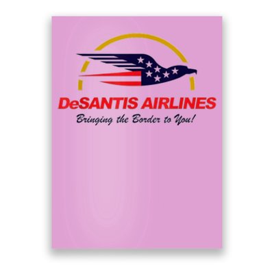 DeSantis Airlines Funny Political Meme Ron DeSantis Poster