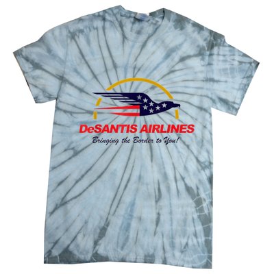 DeSantis Airlines Funny Political Meme Ron DeSantis Tie-Dye T-Shirt