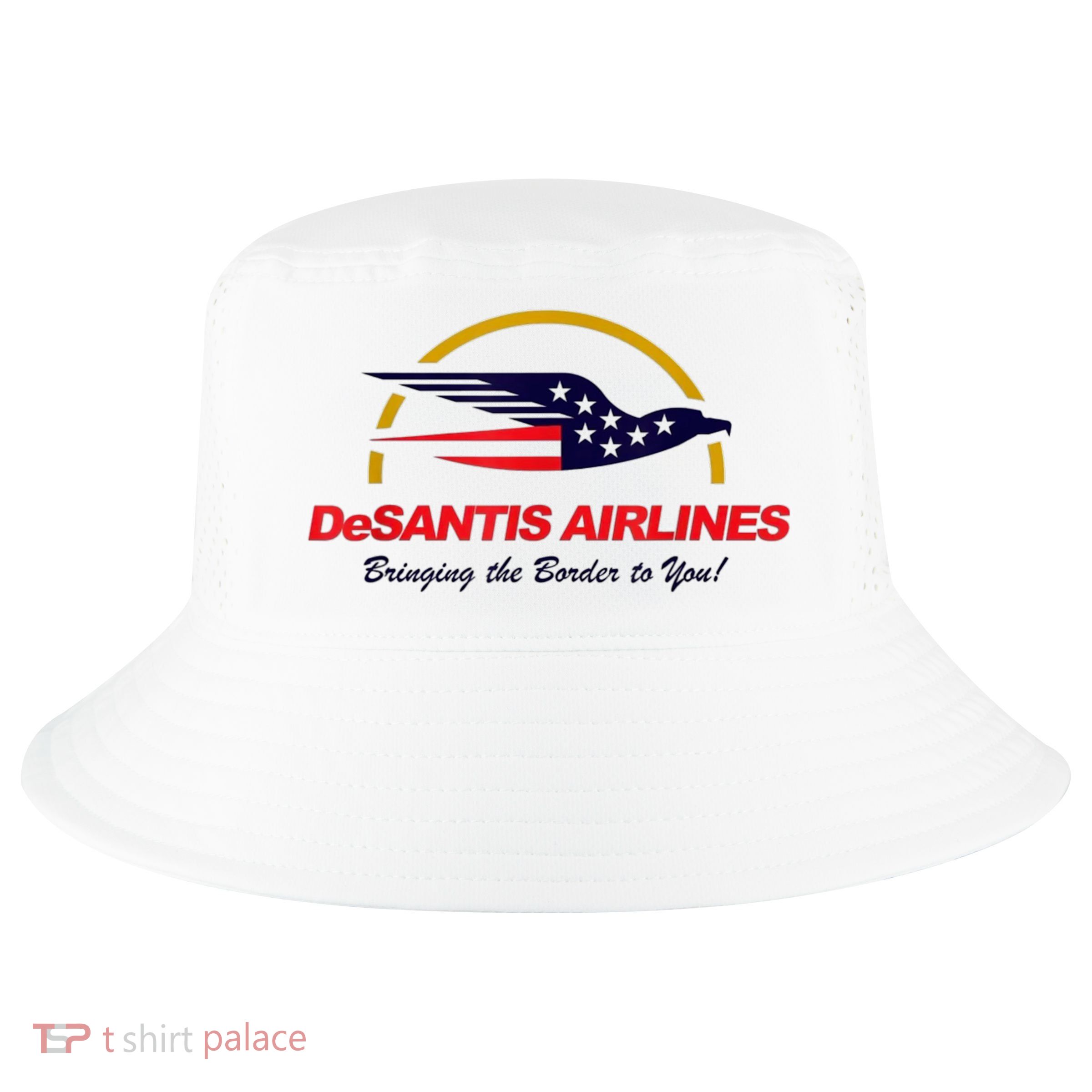 DeSantis Airlines Funny Political Meme Ron DeSantis Cool Comfort Performance Bucket Hat