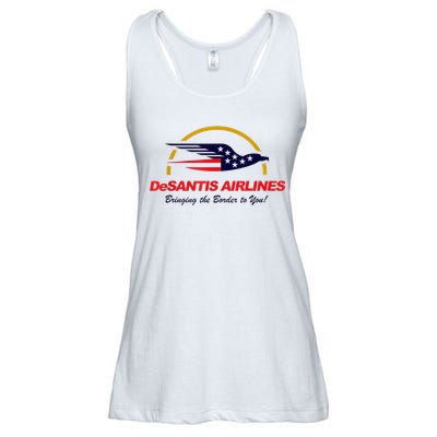 DeSantis Airlines Funny Political Meme Ron DeSantis Ladies Essential Flowy Tank