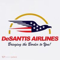 DeSantis Airlines Funny Political Meme Ron DeSantis Cooling Performance Long Sleeve Crew