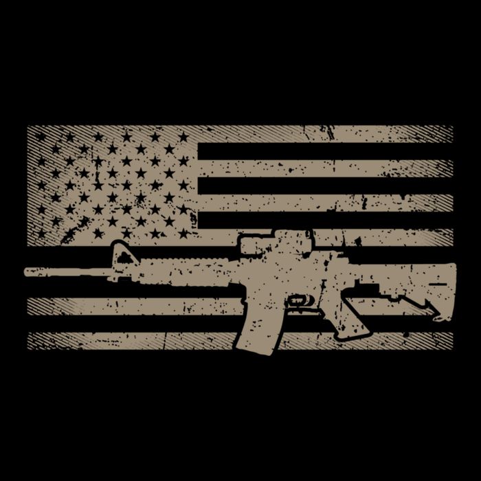 Distressed American Flag Ar15 Gift For Gun Lovers Ar15 Gift Backpack